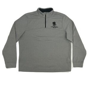 Under Armour Sweatshirt Men's L Gray 1/4‎ Zip ColdGear Wounded Warrior Project